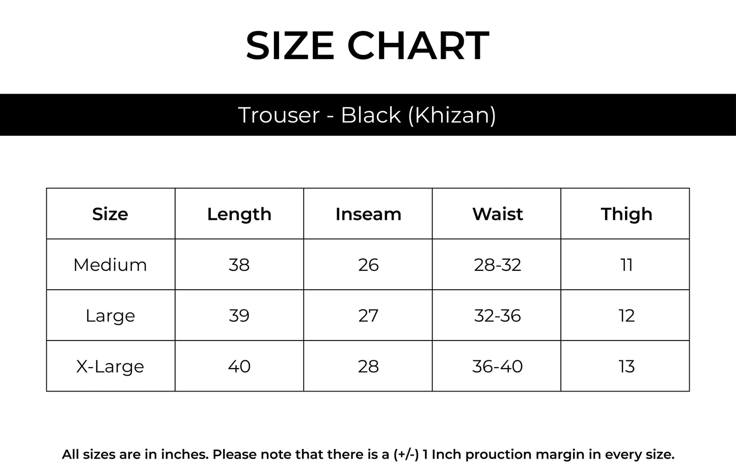 Black Trouser - Khizan