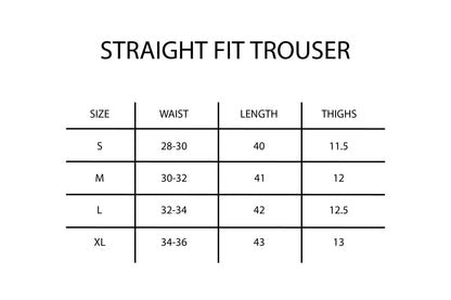 Straight Fit Black Trouser - TLK